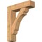 Ekena Millwork Olympic Block Smooth Bracket w/ Offset Brace, Western Red Cedar, 7 1/2"W x 30"D x 36"H BKT0806X30X36OLY05SWR - alternate 1